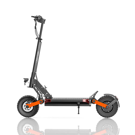 JOYOR S10-S-Z e-scooter full side view, foldable off-road frame