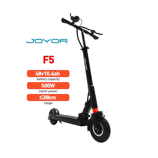 JOYOR F5 electric scooter, 500W motor, max 38km range city commuter scooter