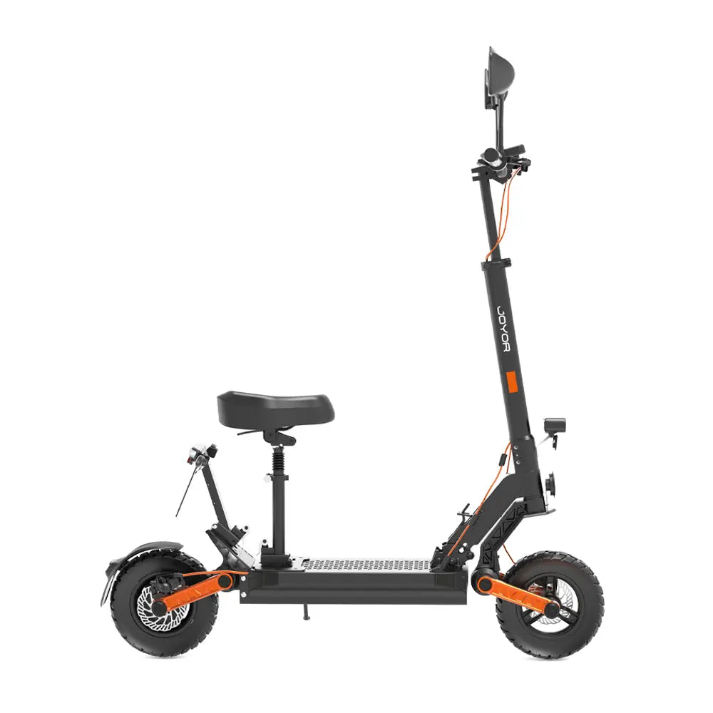 JOYOR S8E scooter side view, compact portable design