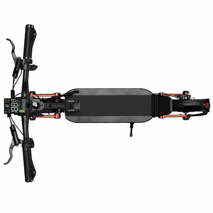 JOYOR S8-S-Z scooter top view, showing deck and battery design