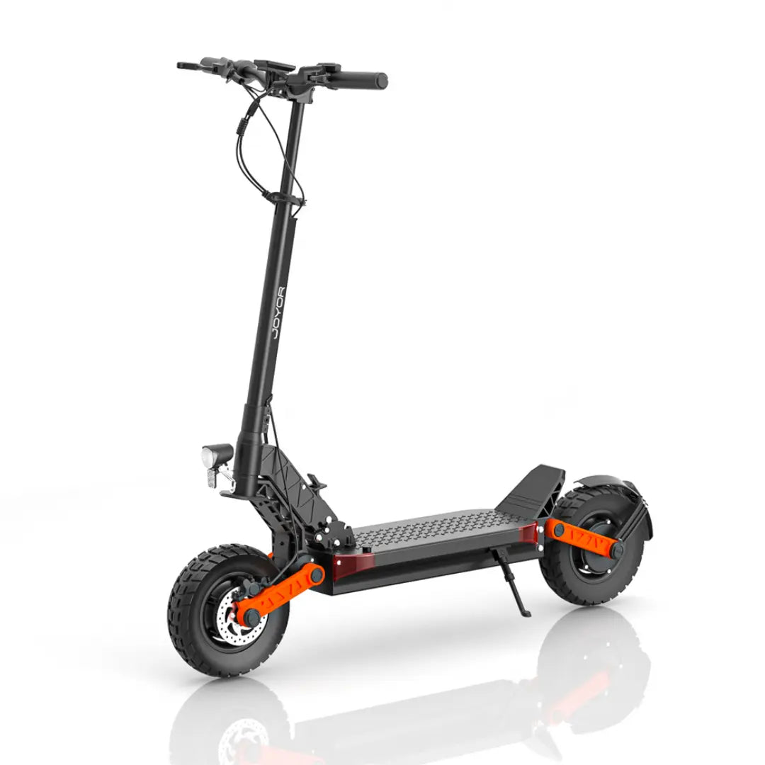 JOYOR S8-S-Z electric scooter front view with 10-inch off-road tires