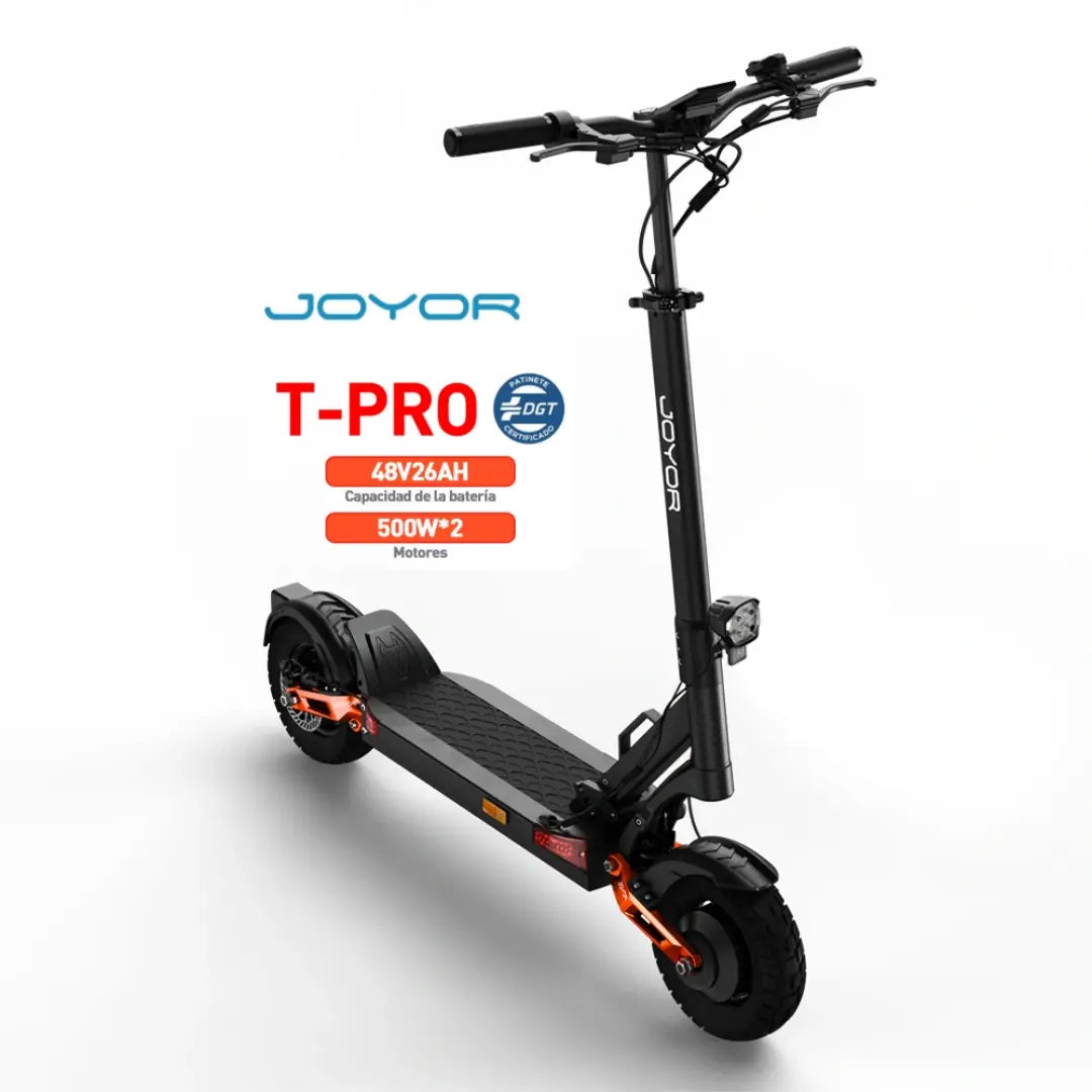 JOYOR T-PRO electric scooter, dual 500W motors, 90km max range
