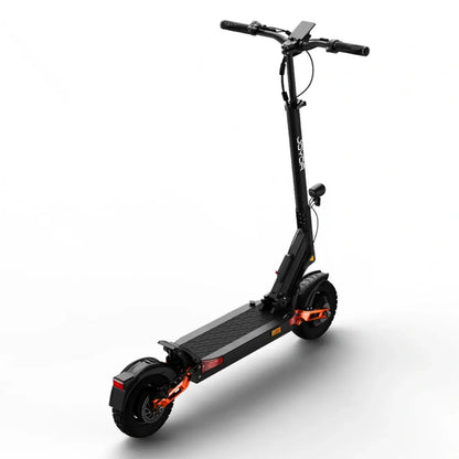 JOYOR T10 e-scooter rear side view, foldable aluminum frame