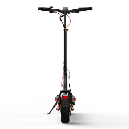 JOYOR T6 scooter rear vertical view on white background