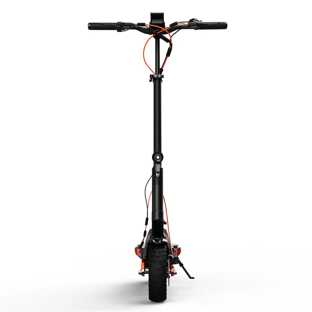 JOYOR T6 electric scooter straight rear view with taillight