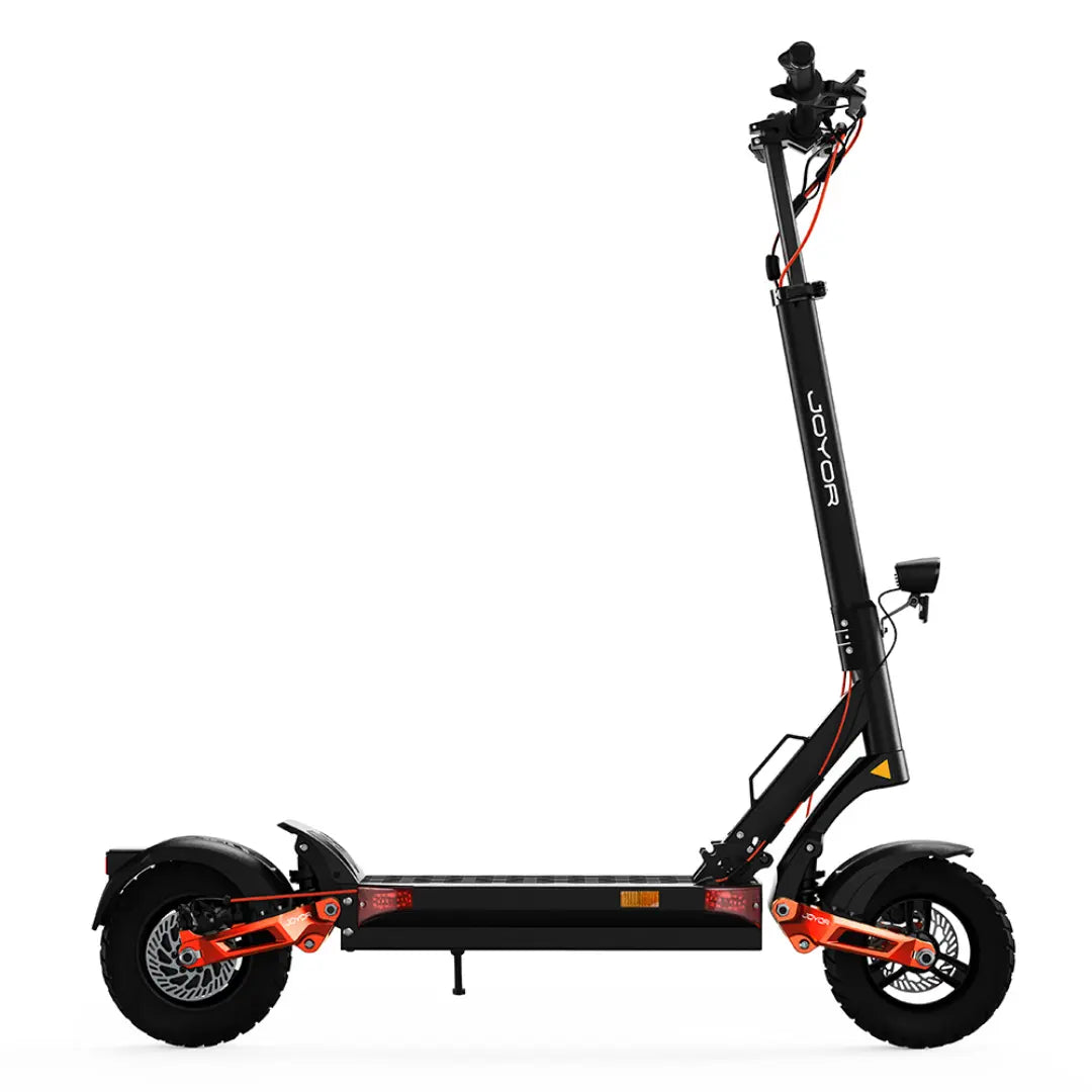 JOYOR T6 e-scooter full side profile foldable frame design