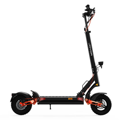 JOYOR T6 e-scooter full side profile foldable frame design