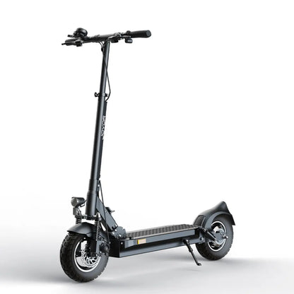 JOYOR Y8-S electric scooter front side view with front and rear disc brakes