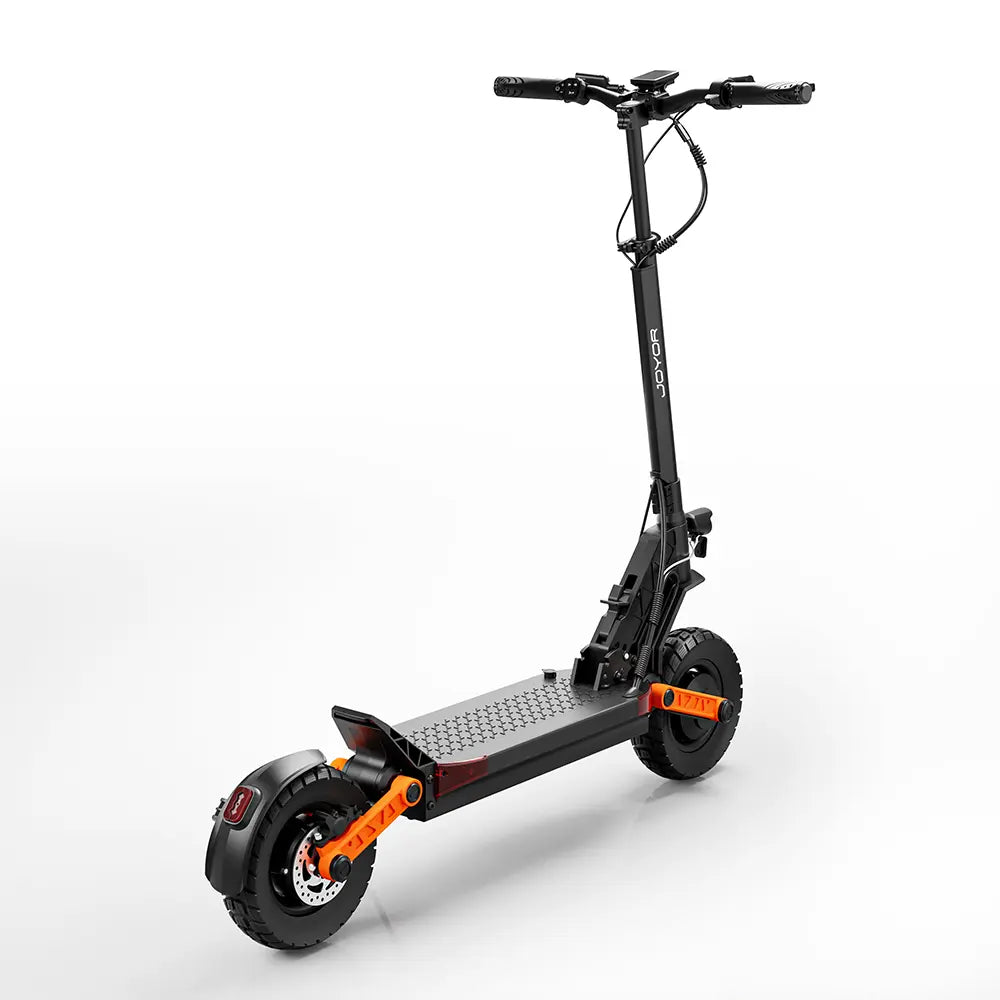 JOYOR S10-S-Z electric scooter front-side view with 10-inch tires