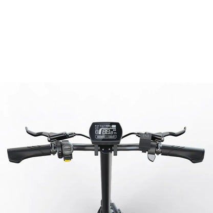 JOYOR E6-S e-scooter handlebar and dashboard close-up shot